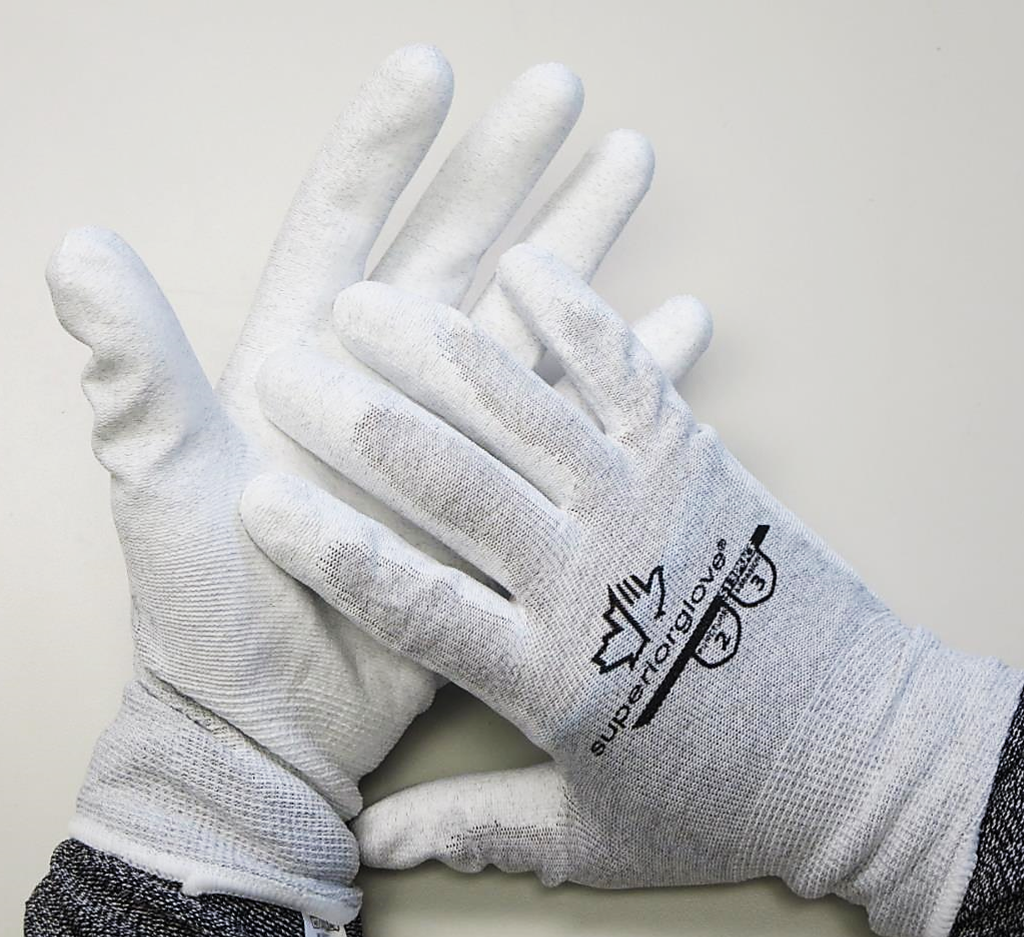 S13PUCF Superior Glove® Superior Touch® Static Dissipative Polyurethane Palm Coated Nylon Gloves